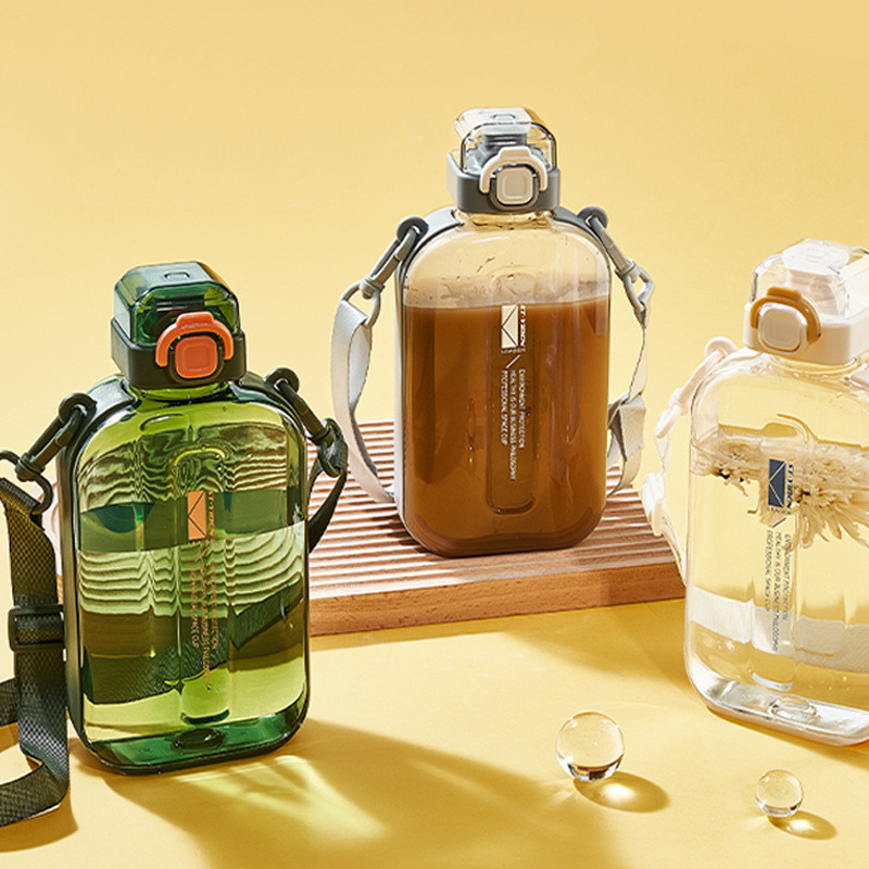 Jual Botol Minum Aesthetic Portable Sport 750ml Dapat Tali Bentuk ...