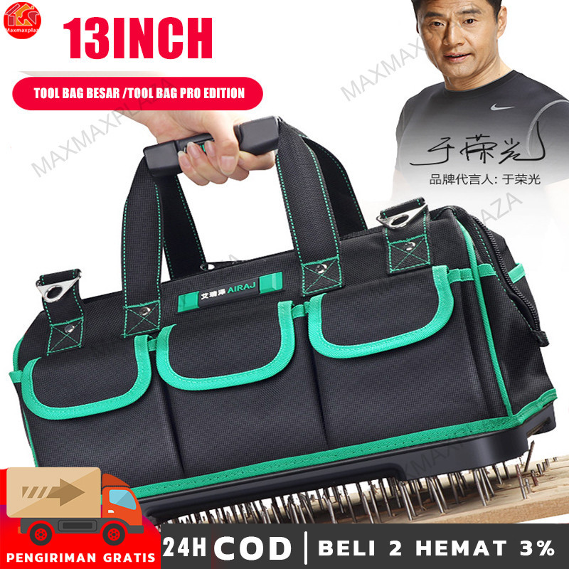 Jual Tool Bag Besar /tool bag pro edition/ Tas Perkakas 13 inch