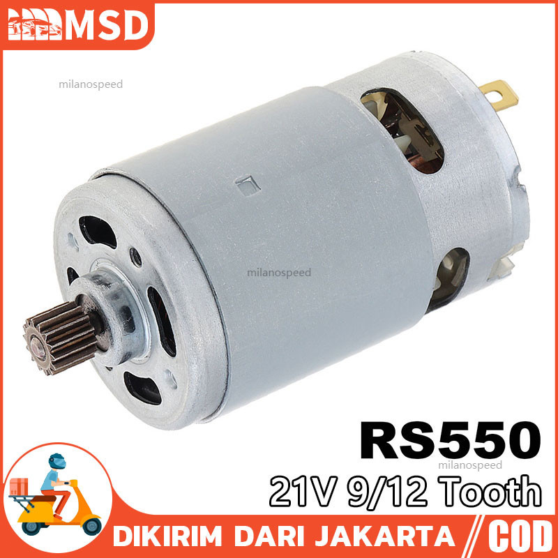 Jual RS550 Motor DC 21V 19500rpm Dengan Dua Kecepatan 9/12Gigi Untuk ...