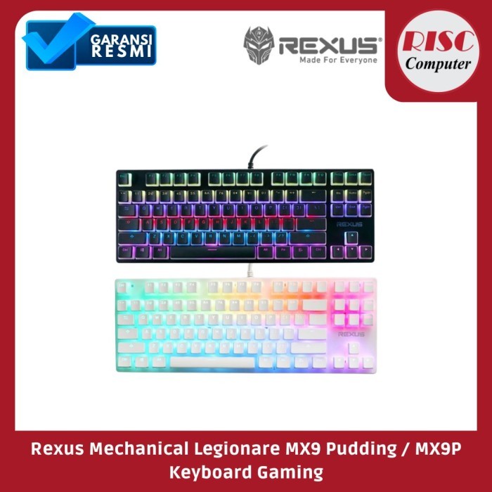Jual Rexus Mechanical Legionare MX9 Pudding MX9P TKL RGB Keyboard ...