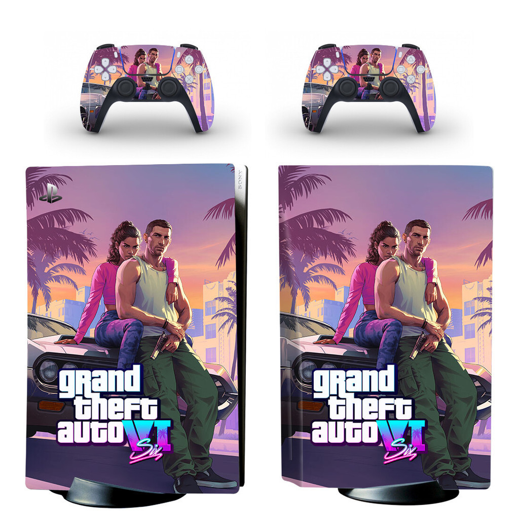 Jual Grand Theft Auto VI GTA 6 PS5 Disc Skin Sticker Decal Cover for ...