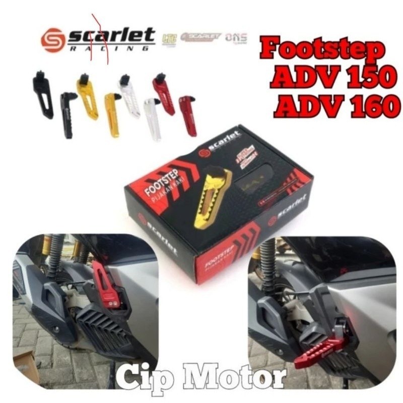 Jual Foot Step FootStep ADV 160 ADV 150 SCARLET Aluminium CNC | Shopee ...