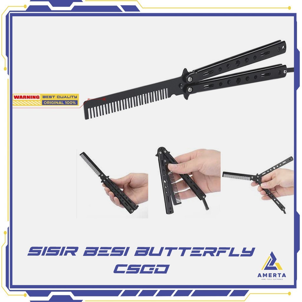 Jual Sisir Besi Butterfly Balisong Training Knife CS GO | Shopee Indonesia