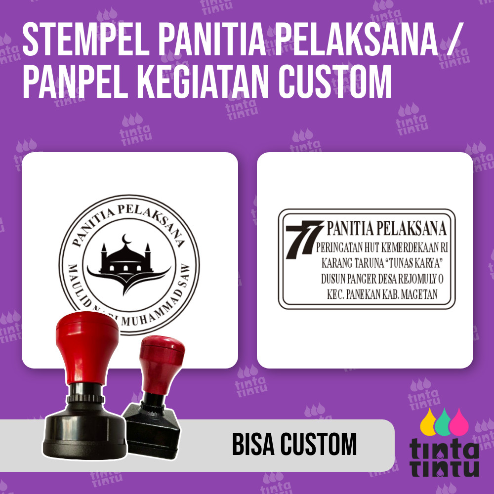 Jual Stempel Panitia Pelaksana   Panpel Kegiatan Custom 