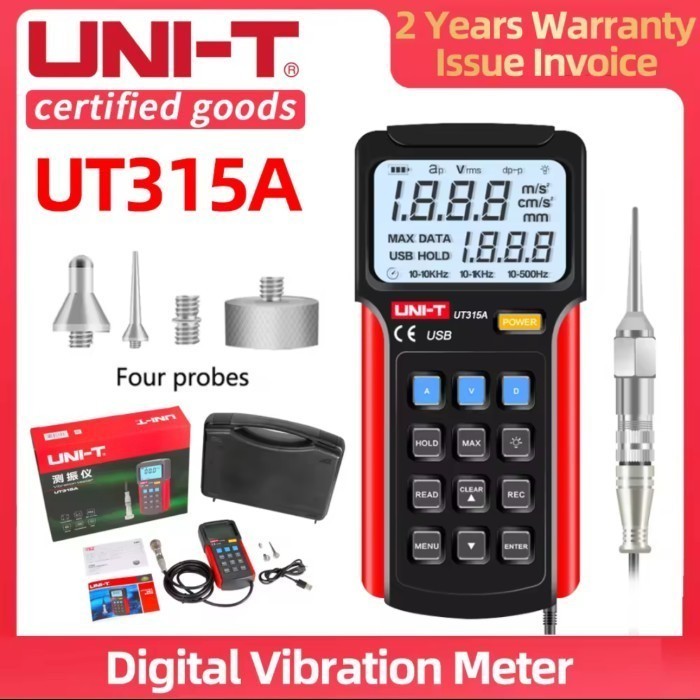 Jual Vibration Meter Data Logger UNI-T UT315A Vibrometer Tester UT-315A ...
