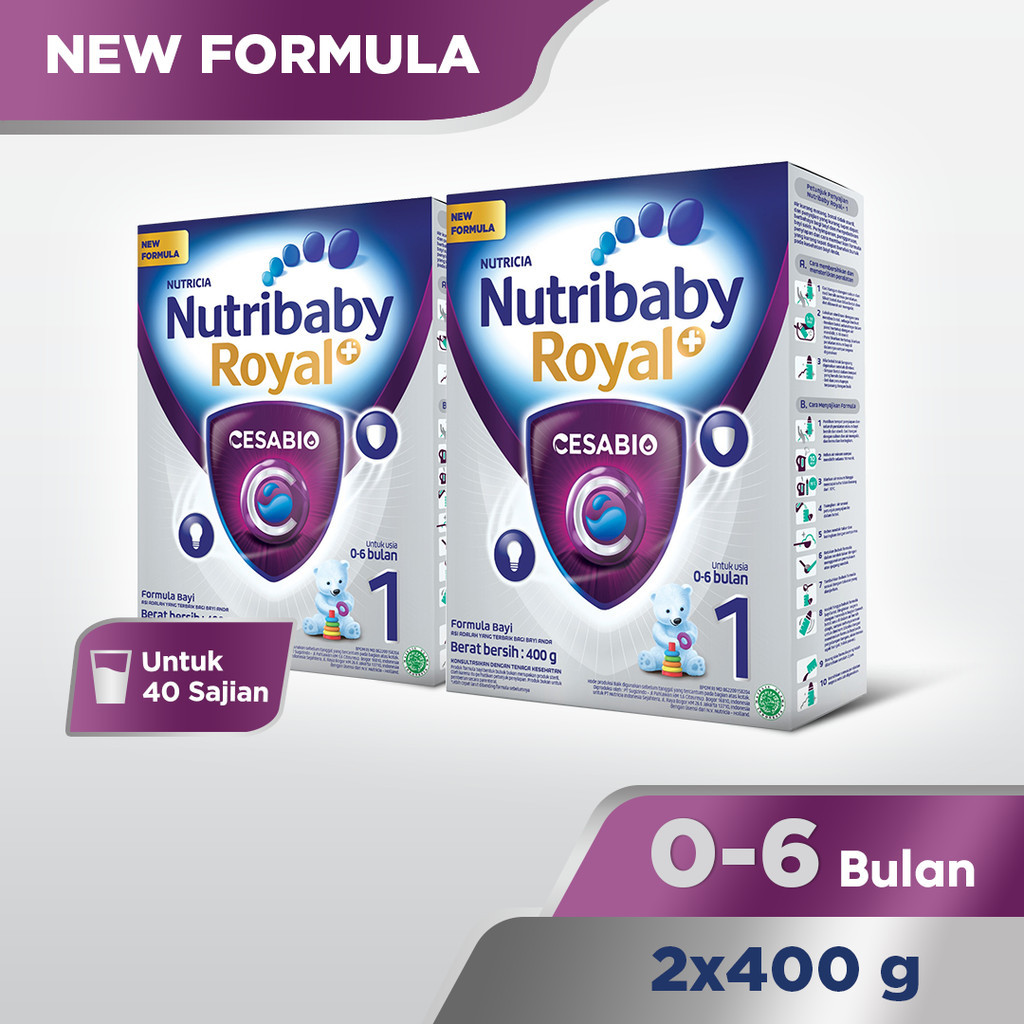 Jual Nutrilon Royal+ Cesabio 1 Formula Bayi Bubuk 400g x 2 | Shopee ...