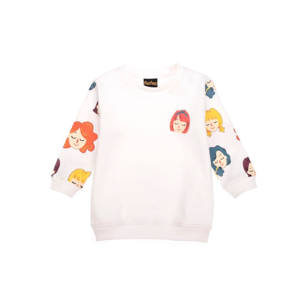 Nevada Boxy Varsity With Stopper Sweater Anak Perempuan