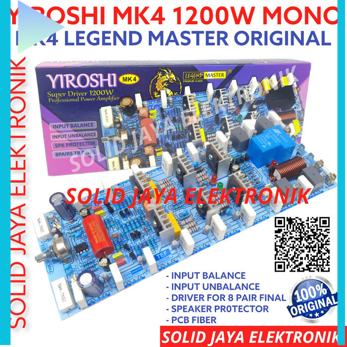 Jual KIT DRIVER YIROSHI MK 4 MK4 MK-4 POWER AMPLIFIER 1200W TANPA TR