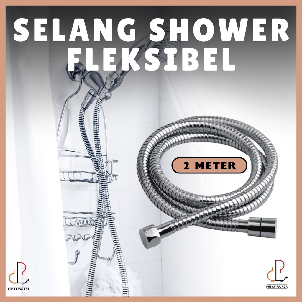 Jual Selang Shower Flexible Cm Meter M Selang Pipa Bidet Jet Hand Shower Hose Stainless