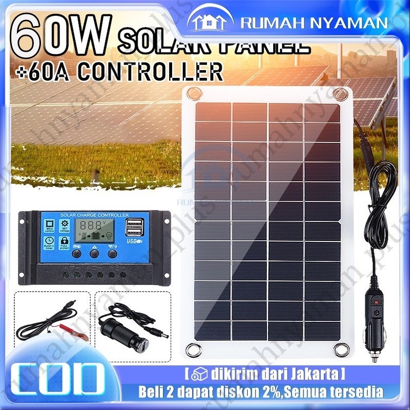 Jual Solar Panel 60wp Mono Pv Module 60wp Mono Crytalline Free Packing ...