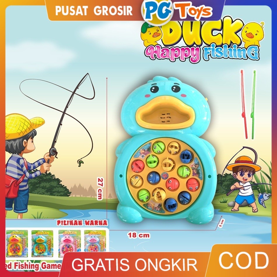 Jual PGTOYS Pancingan Ikan Magnet Fishing Rotate Game Bentuk Crab ...