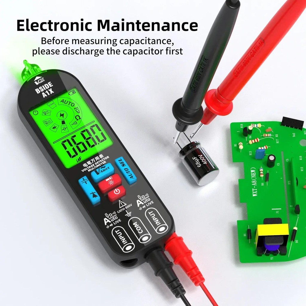 Jual BSIDE Profesional Smart Charge Voltage Tester Auto Rang True RMS ...