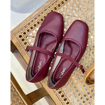 Vimemo Amadea Vol.2 Sepatu Mary Jane Korean Shoes Vintage Flatshoes