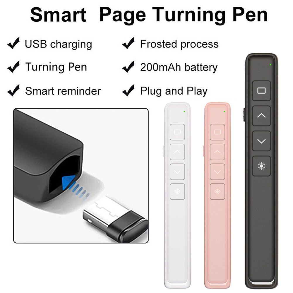 Jual 2.4GHz Wireless Flip Pen PPT Slide USB Charging Clicker untuk ...