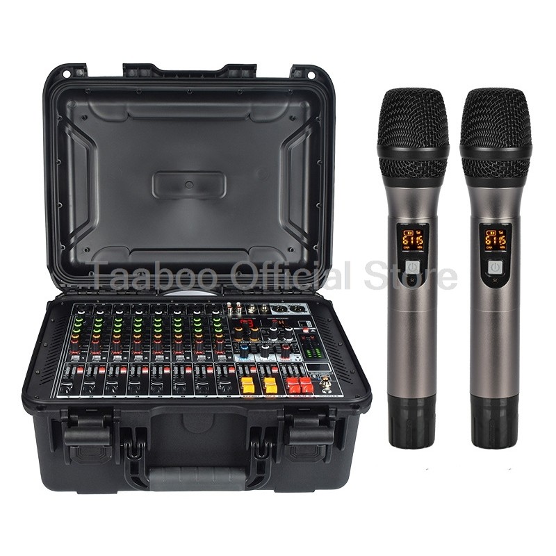 Jual 8 Channel Sound Audio Mixer Handheld Box Dj Mixing Console with ...