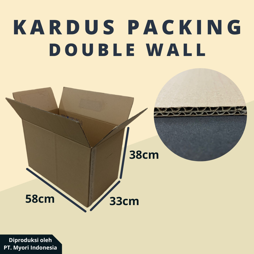 Jual (58 x 33 x 38 cm) | Kardus Besar Double Wall | Kardus Pindahan ...