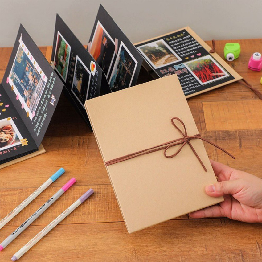 Jual 18 Lembar Scrapbook Album Foto / Scrapbook Album DIY Photo Album ...