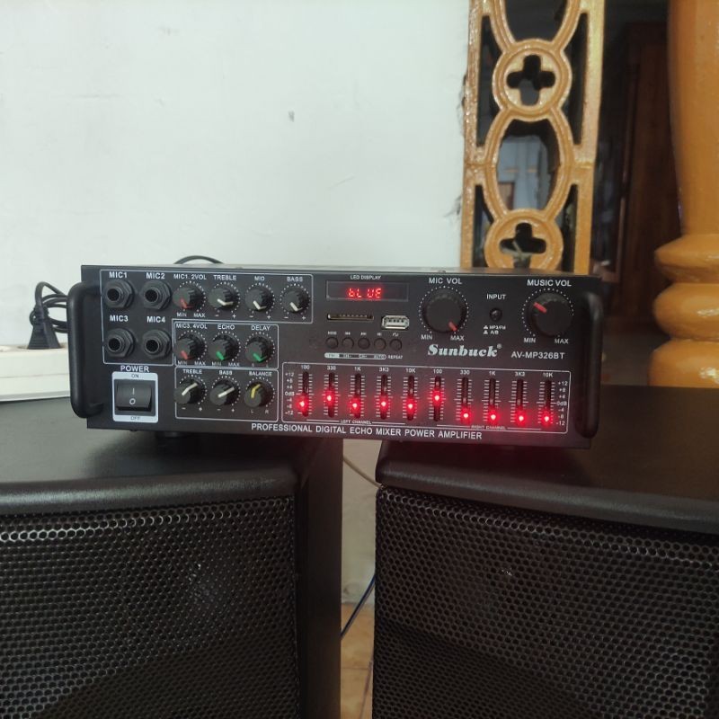 Jual Power Mixer Amplifier Chanel Mic Bluetooth Eq Audio Amplifier