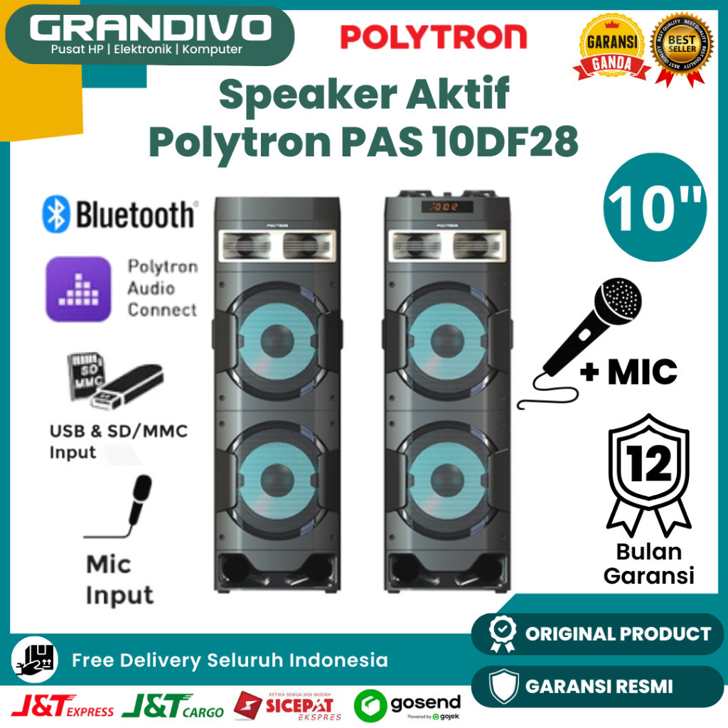 Jual Speaker Aktif Polytron Pas 10df28 Speaker Bluetooth 10inch