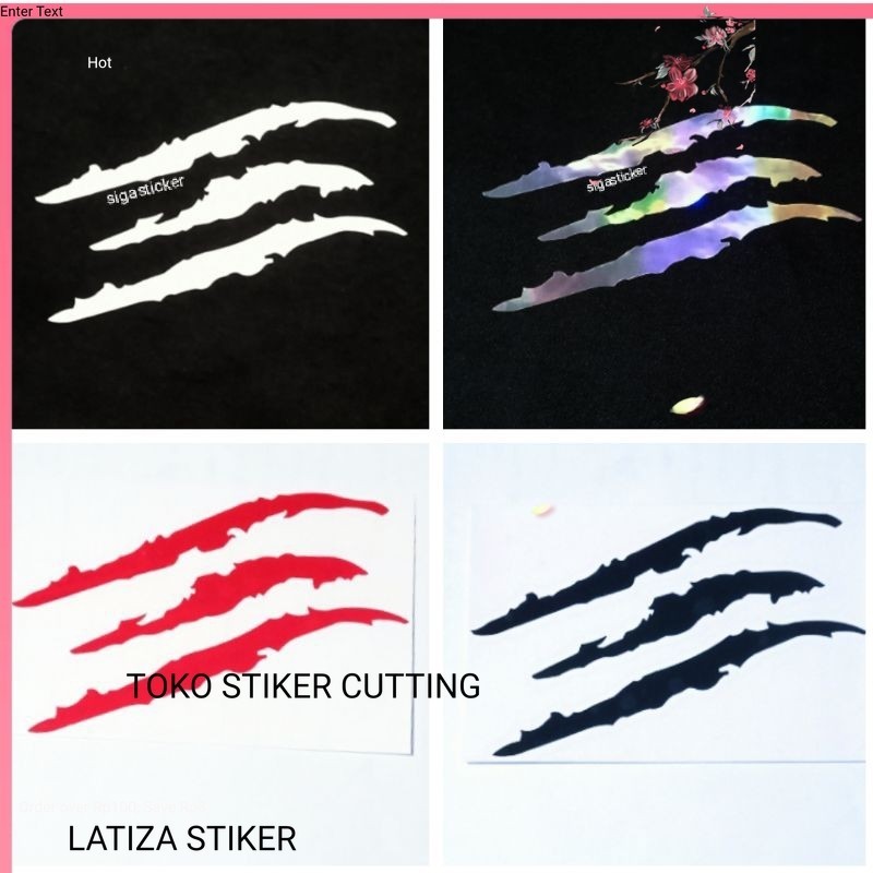 Jual CUTTING STIKER STIKER TIMBUL STICKER CAKARAN STICKER CAKAR MONSTER ...