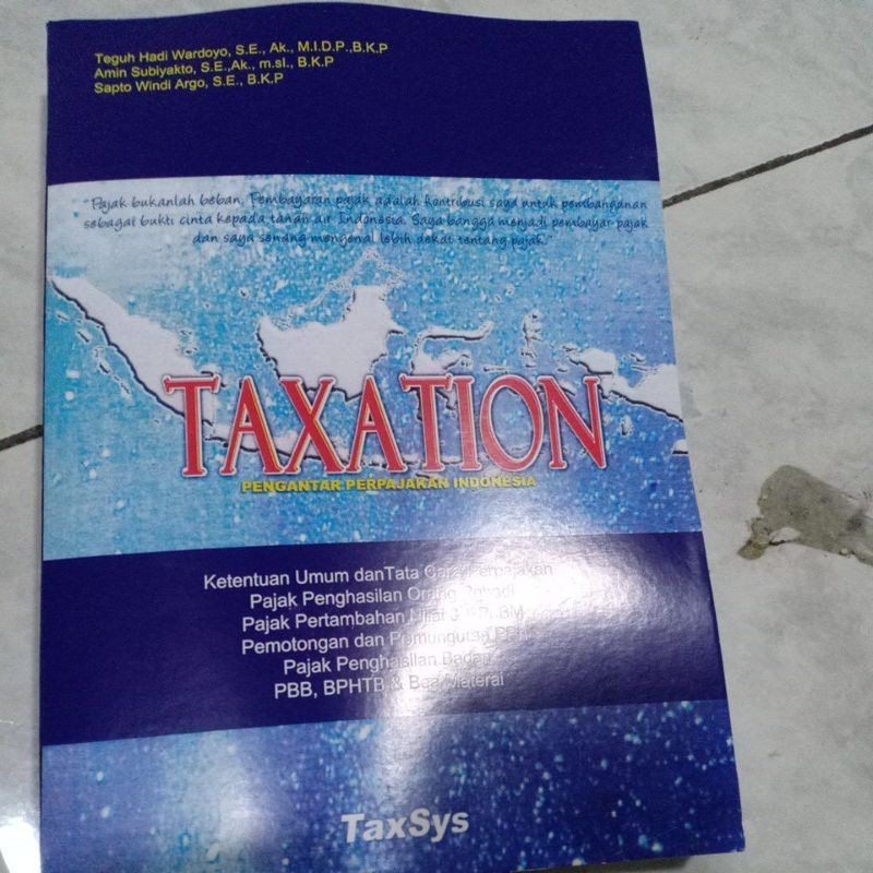 Jual TAXTATION pengantar perpajakan Indonesia teguh Hadi wardoyo ...