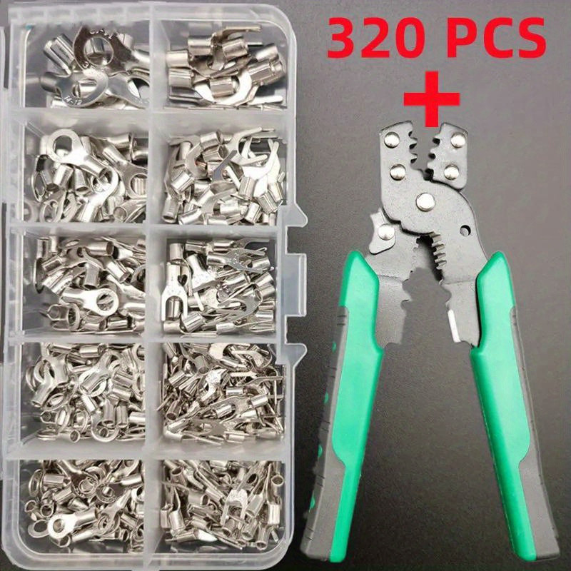 Jual SET LENGKAP TERMINAL SKUN Isi 320Pcs + Tang Potong & Kupas Kabel ...