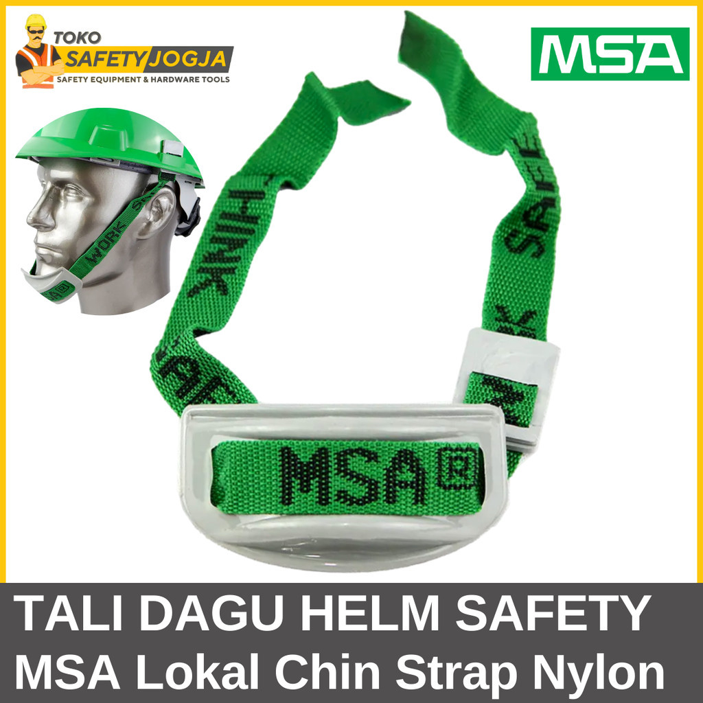 Jual Tali Dagu MSA CHIN STRAP Helm Proyek MSA Lokal Bahan Nylon SNI Tali Dagu Untuk Helm Safety