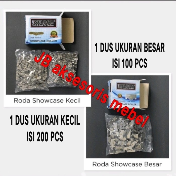 Jual RODA SHOWCASE BESAR / RODA RELL REL RAIL ETALASE LEMARI KACA ...