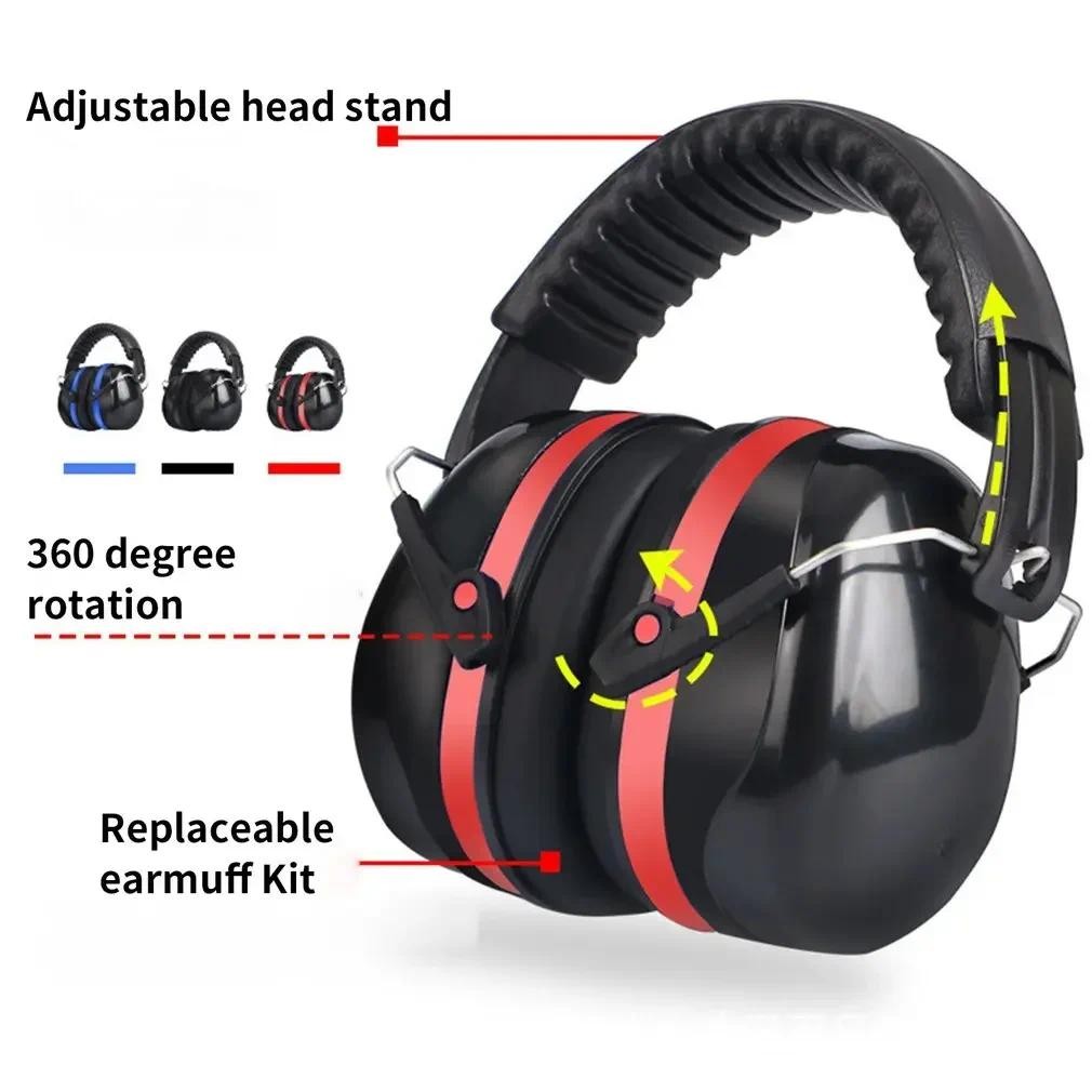 Jual Anti-noise Ear Protector Ear Muff Hearing Protection Soundproof ...