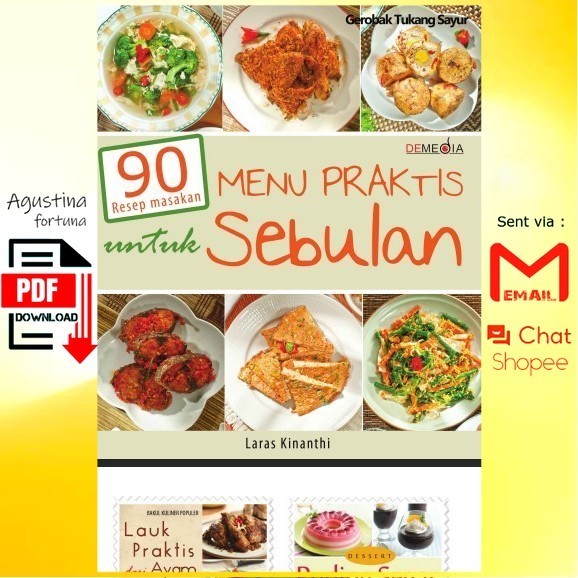 Jual 90 Resep Masakan Menu Praktis Untuk Sebulan ( B.Indonesia ...