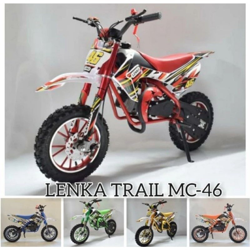 Jual Motor Mini Trail Lenka MC 46 Matic 50cc | Shopee Indonesia