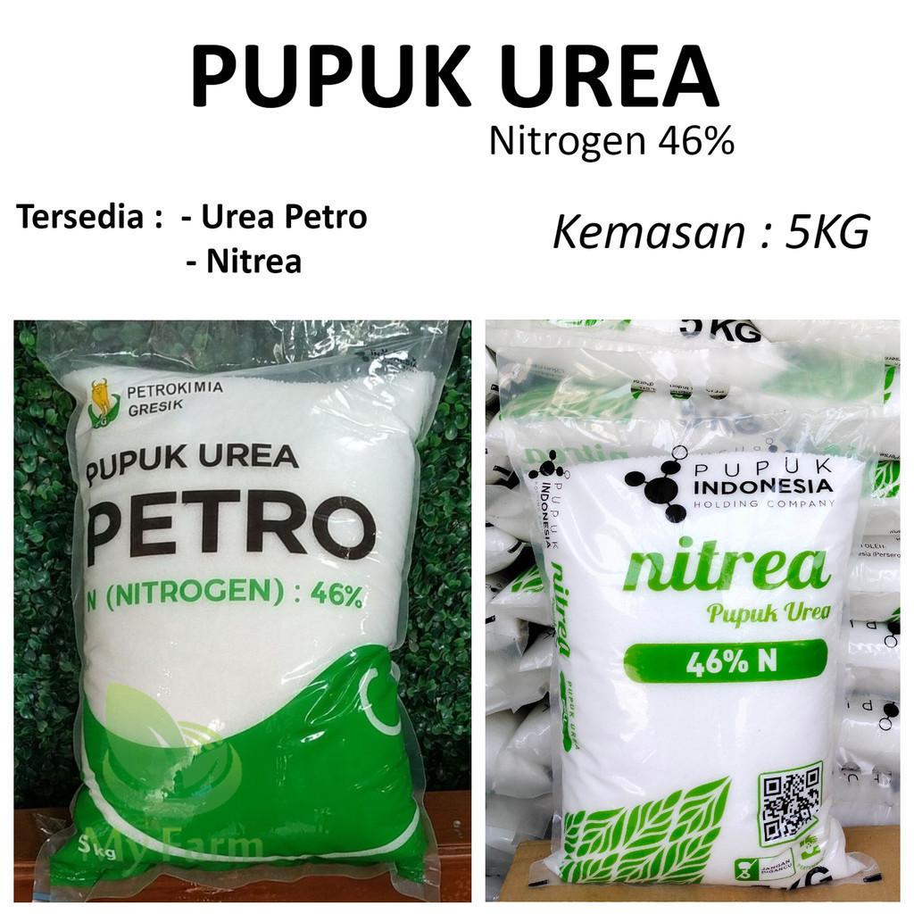 Jual Pupuk Urea Petro Nitrea Kemasan Pabrik 5kg Nitrogen 46% .Urea ...