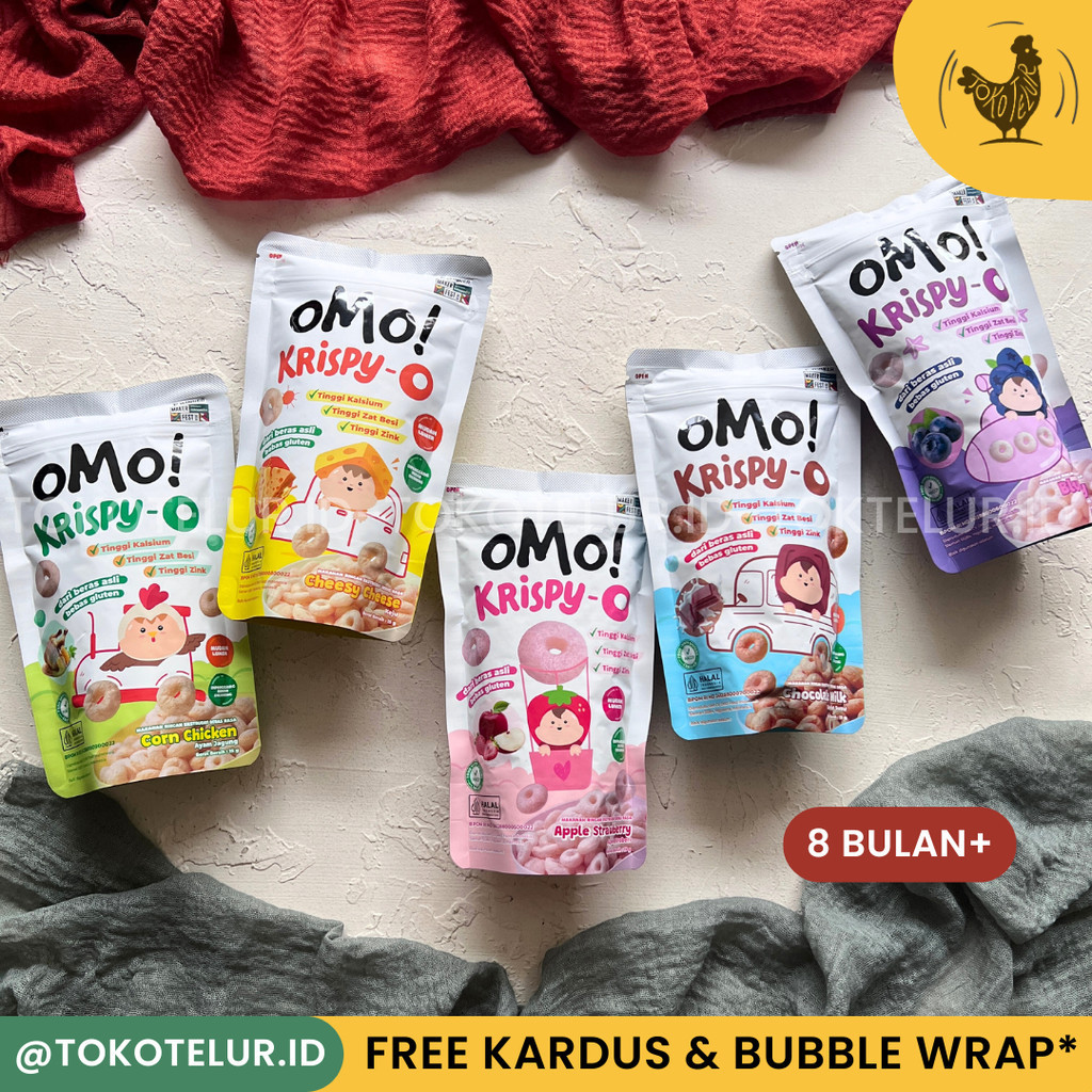 Jual OMO Snacks! - Krispy O | Cemilan Sehat Anak Bayi Bebas Gluten ...