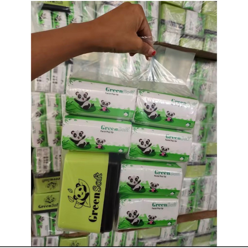 Jual TISU GREENSOFT POPUP 130 SHEETS + BOX FACIAL TISSUE POP UP 130s ...