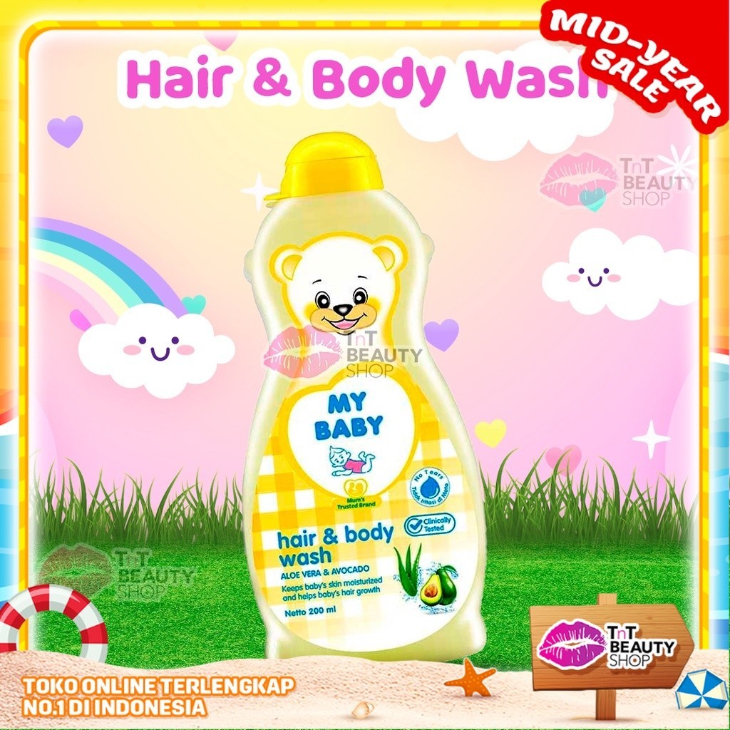 Jual My Baby Hair & Body Wash Aloe Vera & Avocado 200ml | TnT Beauty ...