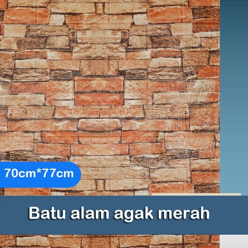 Jual Walpaper Dinding wallpaper 3d foam bata： Ukuran: 70cm x 77cm Untuk ...