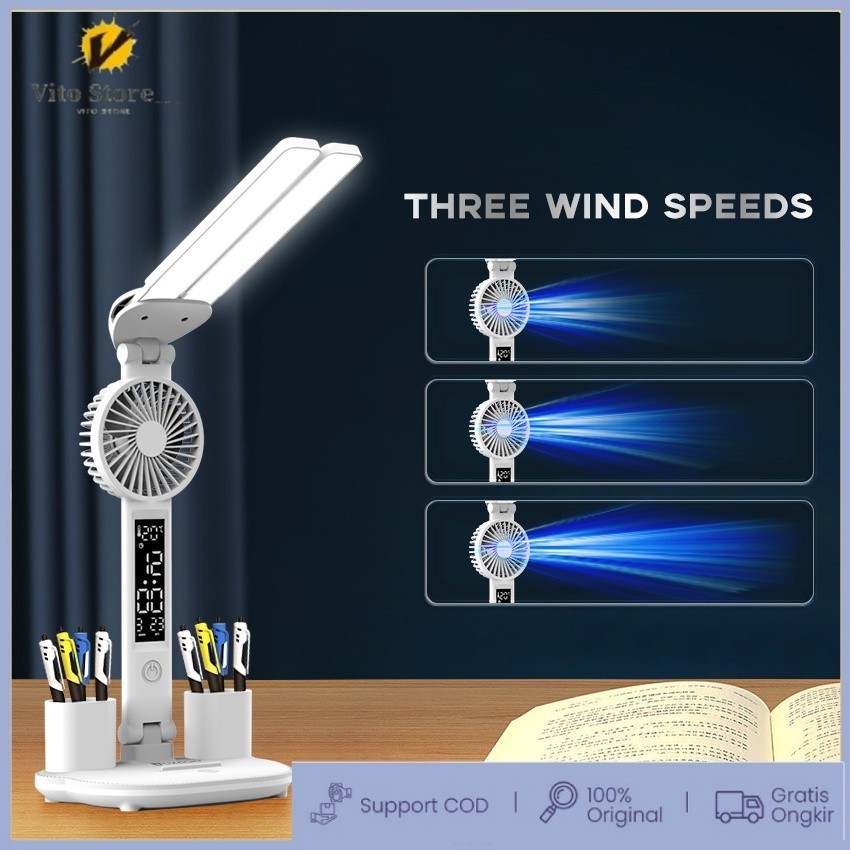 Jual Lampu Belajar LED Lampu Baca Meja Kepala Ganda Lampu Belajar ...