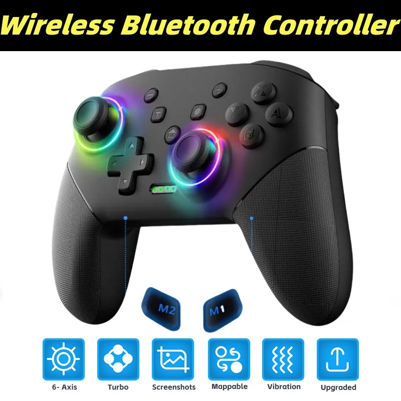 Jual Wireless Controller RGB For Nintendo Switch OLED / Lite Console ...
