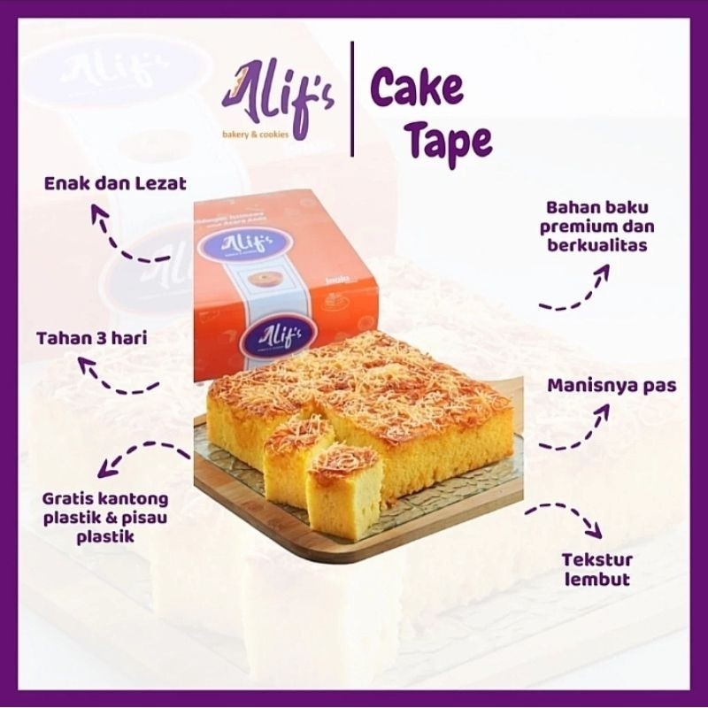 Jual Cake Tape Alif's Bakery N Cookies Makanan Cemilan Jajanan Oleh2 ...