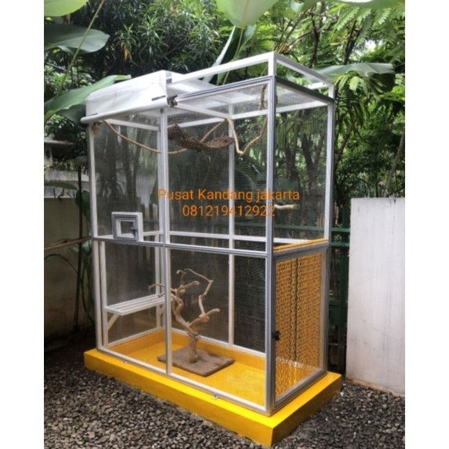 Jual Kandang aviary kandang burung parrot macau kakatua | Shopee Indonesia