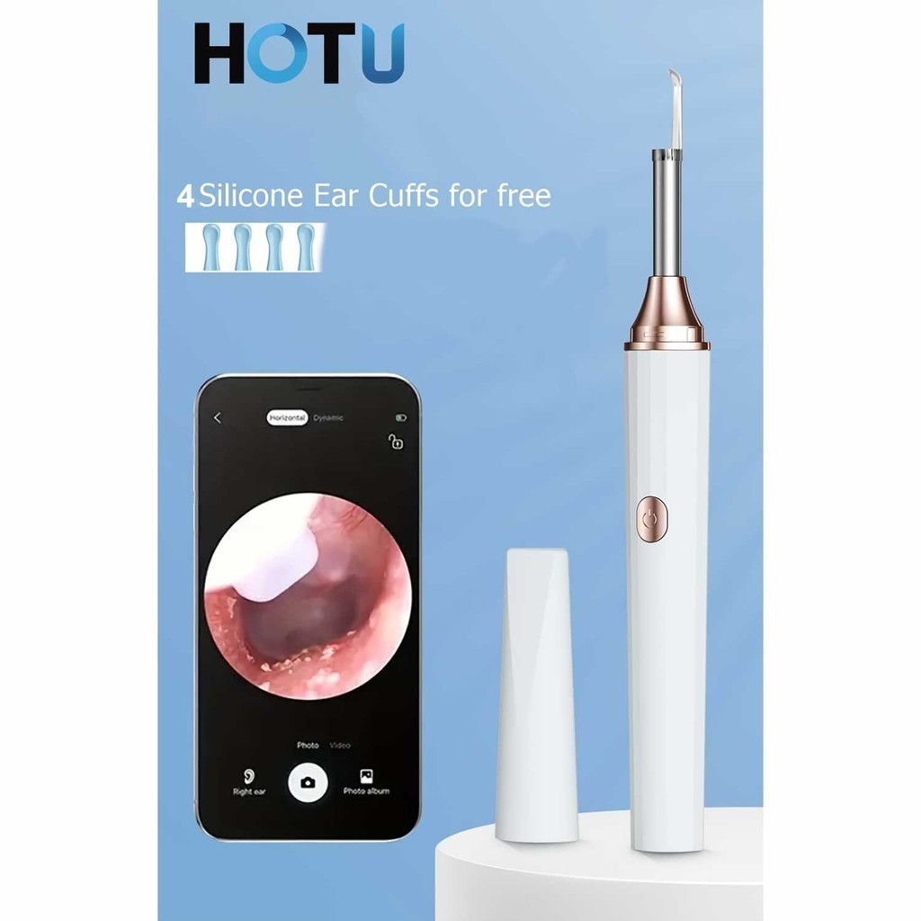 Jual COD/ HOTU Kamera Endoskopi Pembersih Telinga Otoskop Endoscope HD ...