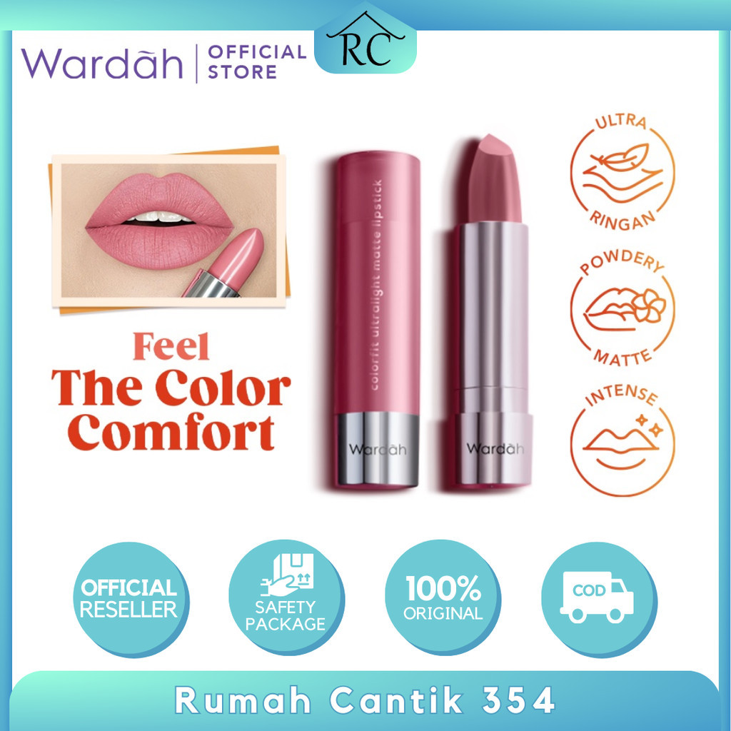 Jual Rumah Cantik Wardah Colorfit Ultralight Matte Lipstick - Ringan ...