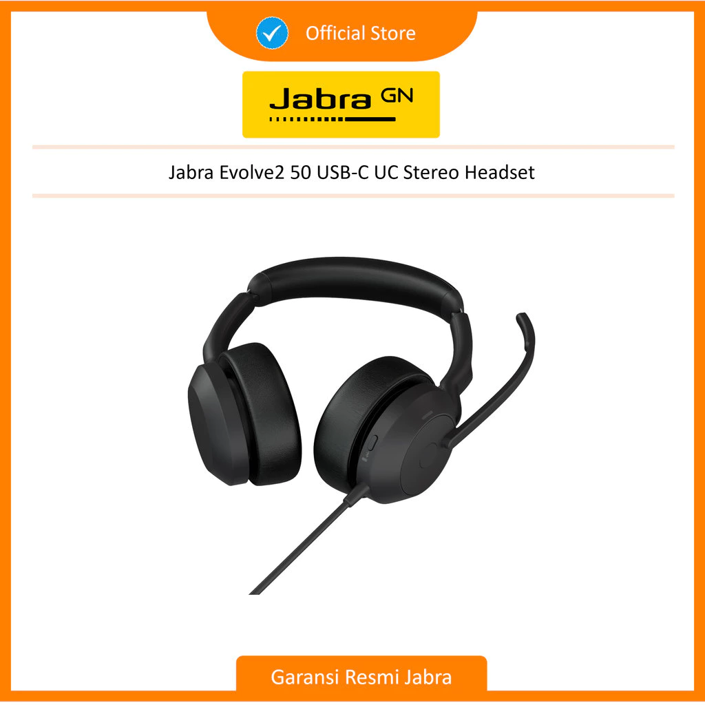 Jabra Evolve2 50 USB-A/C UC Stereo Headset