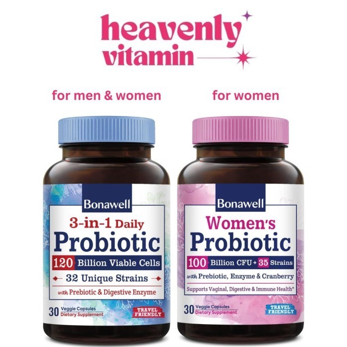 Jual Bonawell Probiotics 120Billion&100Billion - 30 Capsule for Men ...