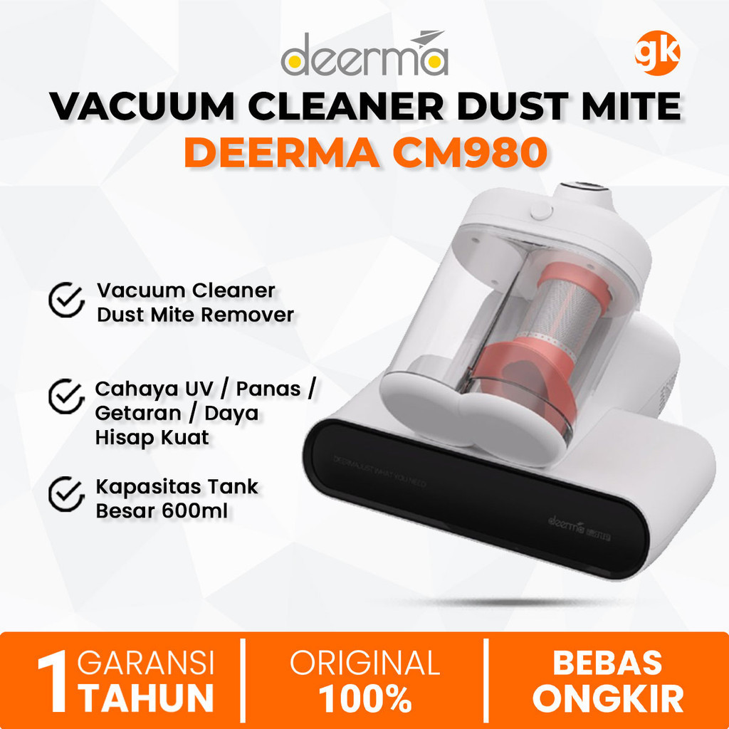 Jual DEERMA CM980 Vacuum Cleaner Dust Mite Remover 13Kpa UV Penyedot ...