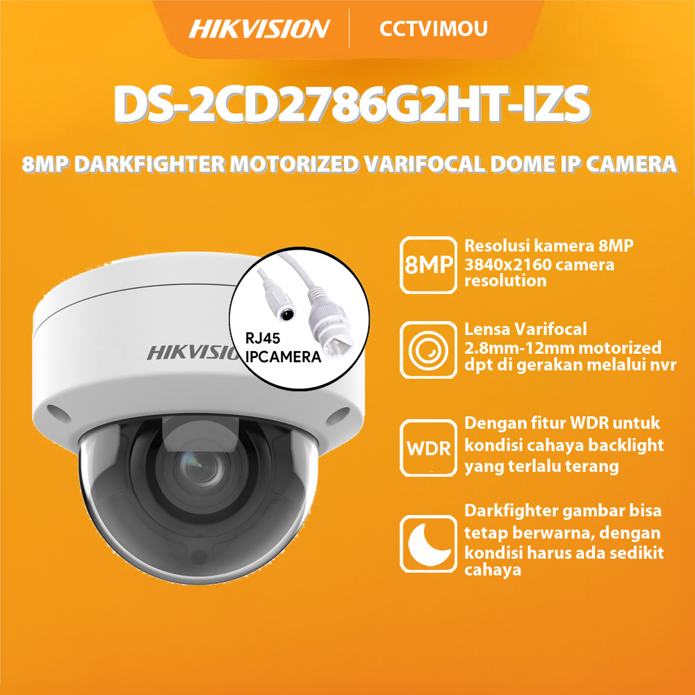 Jual HIKVISION DS-2CD2786G2HT-IZS 8MP DARKFIGHTER WDR MOTORIZED ...