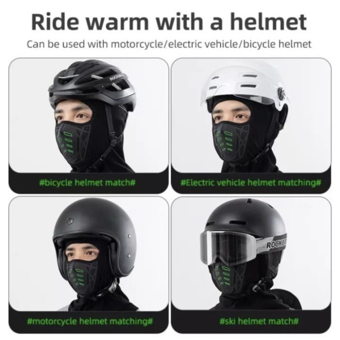 Jual ROCKBROS13220021001 Hitam Masker Sepeda Balaclava Cycling Mask ...