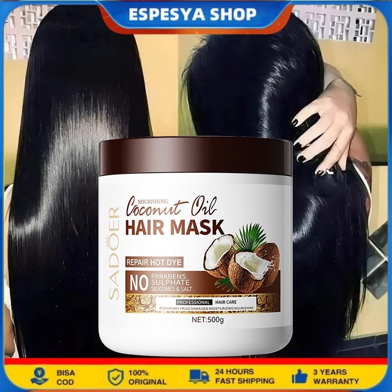 Jual Original Hair Mask Masker Rambut Kondisioner Rambut 500g Rambut ...