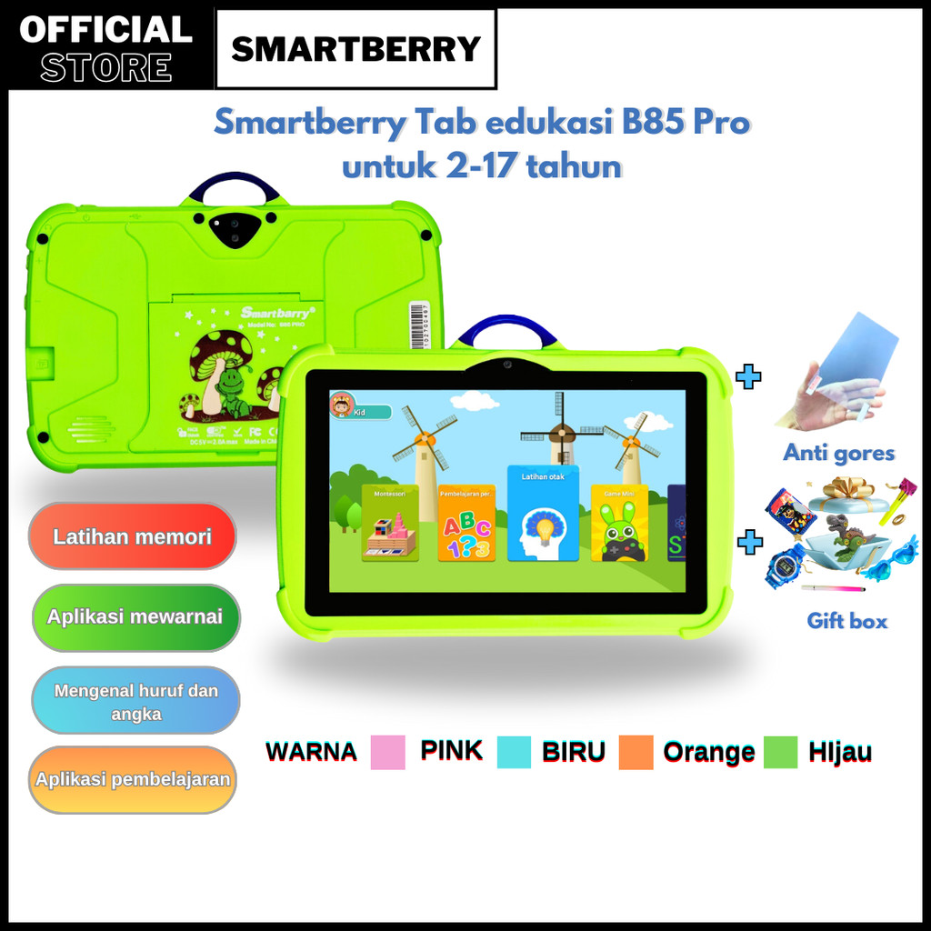 Jual SMARTBERRY SMART2030 KIDS STUDY TAB B85 PRO / B91 / B93 Anak ...