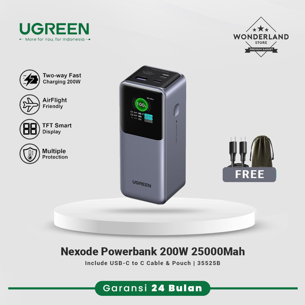 Jual Ugreen Powerbank Nexode 200W 25000Mah Smart Digital Display Fast